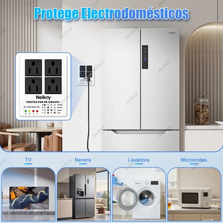 Regulador De Voltaje Neiko Para Refrigerador Y Electronica Protectores