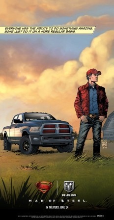 Cartel promocional de Dodge Ram y el
