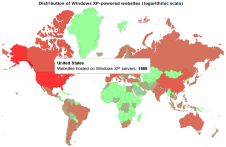 Miles de sitios web están alojados en servidores Windows obsoletos, según Netcraft
