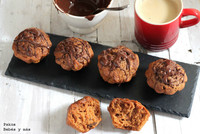 Muffins de zanahoria y chocolate. Receta