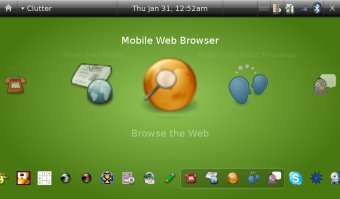 Ubuntu Mobile presenta una interfaz similar a la del iPhone