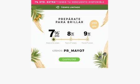 Descuento directo de un 7% en Promofarma con este cupón y hasta un 9% de descuento en futuras compras 