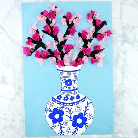 Cherry Blossom Art Project 1