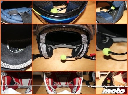 Montaje del manos libres Fanoutics en diferentes cascos