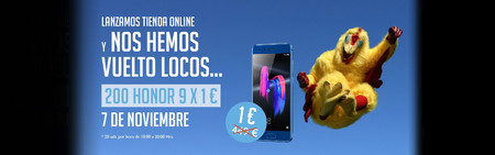 Honor Crazy Day: Huawei Honor 9 por sólo 1 euro en la web oficial. Envío Gratis