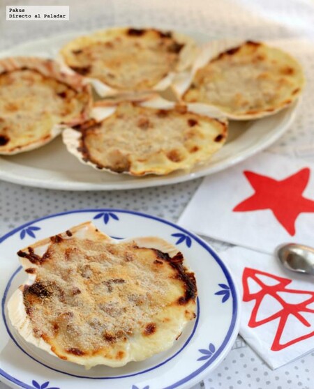 Vieiras rellenas gratinadas, la receta de entrante para Navidad