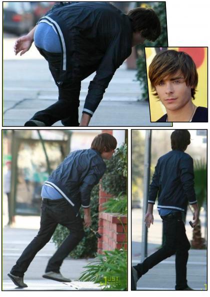 Zac Efron a punto de perder los pantalones