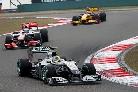 Nico Rosberg brilló con fuerza en el GP de China 2010