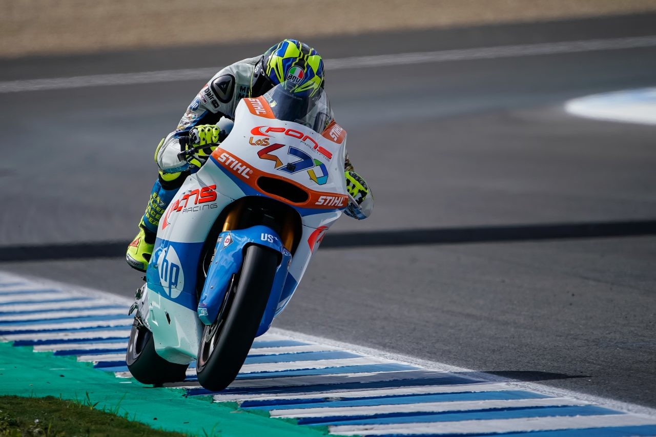 Un impecable Lorenzo Baldassarri arrasa en Jerez y aprieta la clasificación general de Moto2