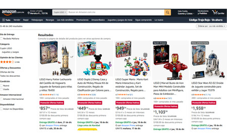 Ofertas Lego Navidad 2025 Amazon Mexico