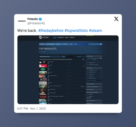 The Day Before tuit steam