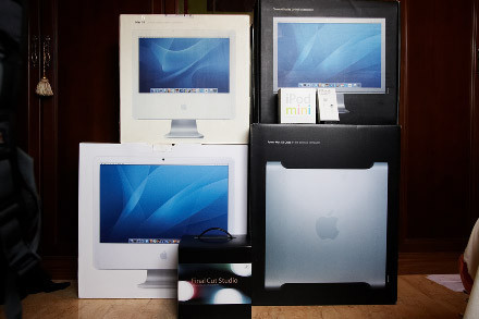 Imagen de la semana: Coleccionando cajas de Apple
