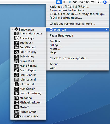 Bandwagon, backup online de tu biblioteca de iTunes