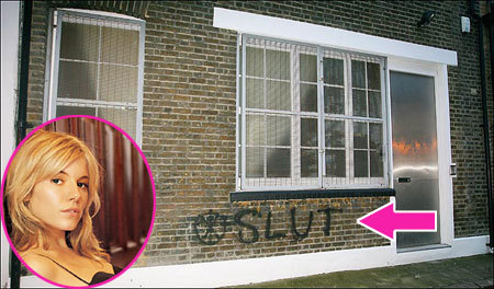La casa de Sienna Miller presa de vándalos