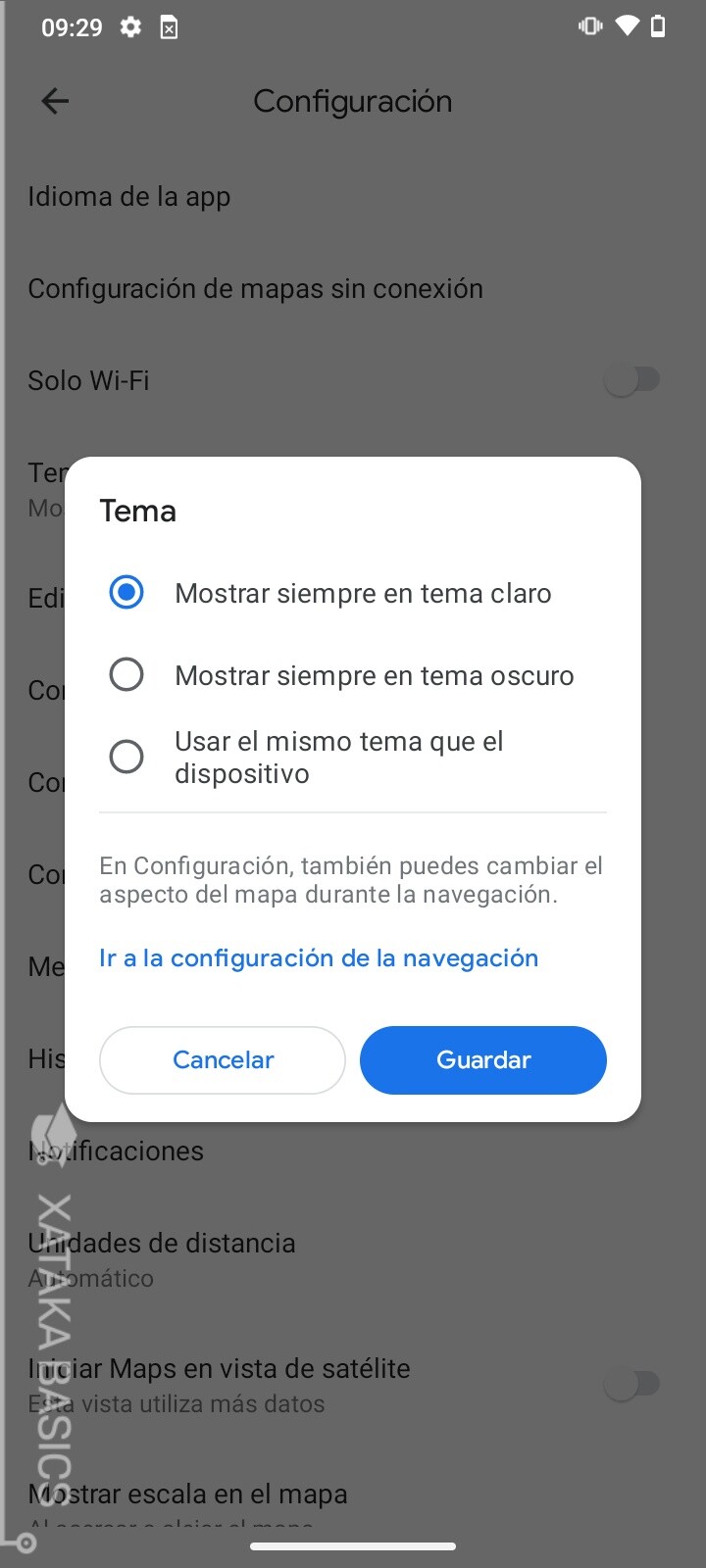 Cómo activar el modo oscuro de Google Maps en Android