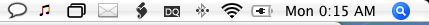 Lista de programas para la barra de menús de Mac OS X