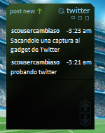 Twitter Gadget, twitea desde la Sidebar de Vista