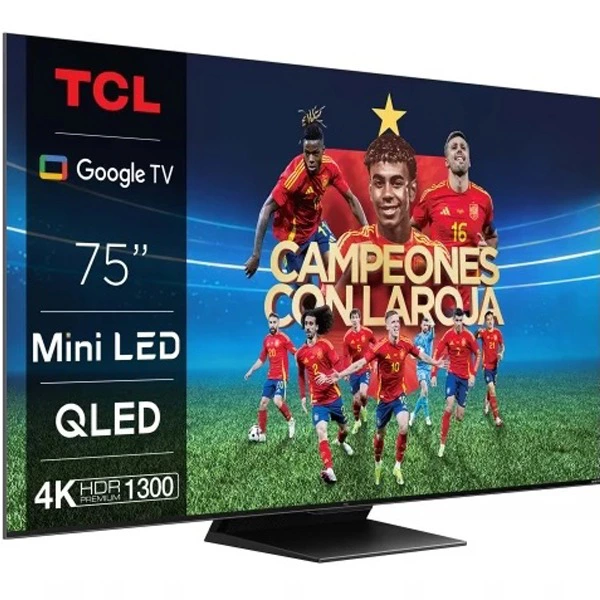 TV MiniLED 75" (190,5 cm) TCL 75C805, 4K UHD, Dolby Vision IQ, Smart TV, HDR10+, Dolby AC4, Quantum Dot