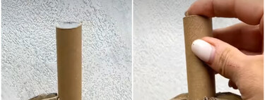 No lo sabía, pero si reutilizamos el cartón del papel de cocina, podemos hacer este jarrón tan bonito y decorativo para el hogar