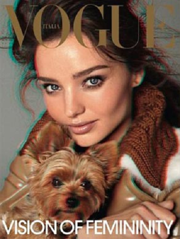 ¡Miranda Kerr nos muestra sus lolas en 3D!