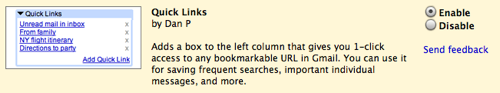 Quicklinks, bastante utiles