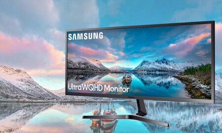 Ideal para teletrabajar: Amazon tiene superrebajado un monitor ultrawide como el Samsung S34J552 en 129 euros