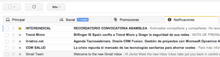 Gmail pone pestañas para gestionar mejor tu correo