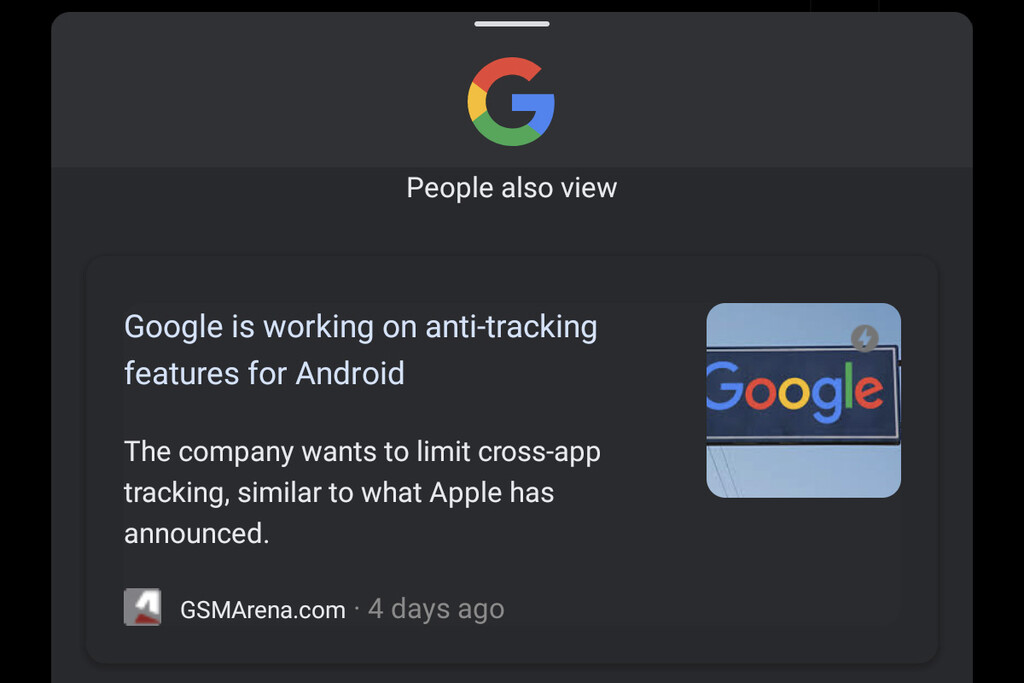 La app de Google prueba a sugerirte más artículos que ver en su navegador integrado