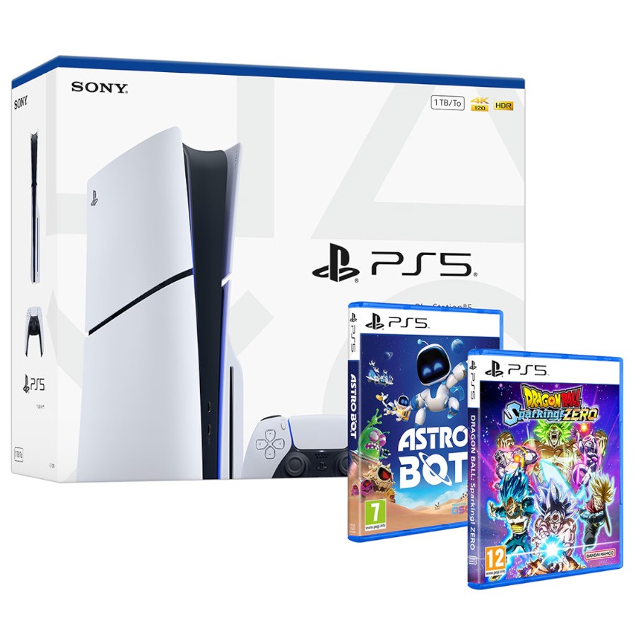 PlayStation 5 + Dragon Ball Sparking Zero + Astro Bot