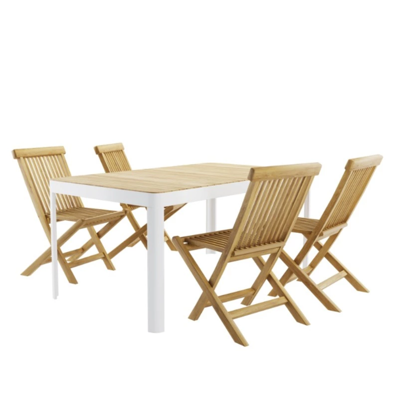 Conjunto de jardin de aluminio Abelia para 8 comensales