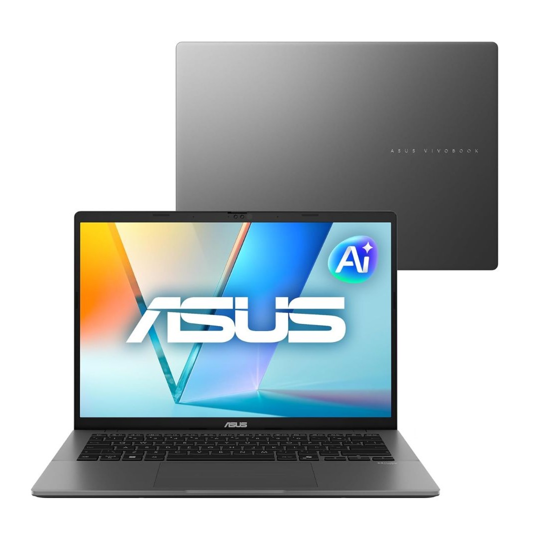 Notebook ASUS Vivobook S14, Intel Core Ultra 5, 16 GB, 512 GB SSD, W 11 Home, 14.0'' FHD, Matte Gray - S3407CA-LY113W
