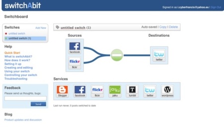SwitchAbit, enruta la información que genera en unos servicios en otros