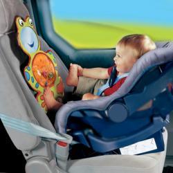 Rana para divertir y vigilar al bebé en el asiento del coche