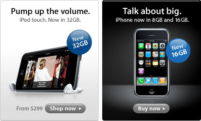 Apple lanza el iPhone de 16 GB y el iPod touch de 32 GB