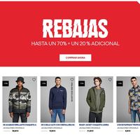 20% de descuento extra en Jack & Jones en artículos ya rebajados hasta un 70%