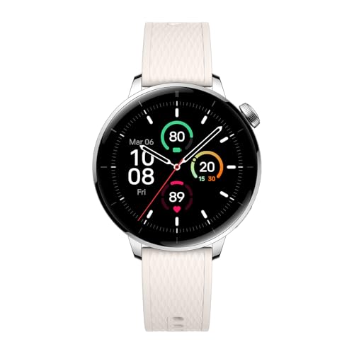 OnePlus Watch 3 Smartwatch, hasta 60 Horas de batería, Caja de Acero Inoxidable de 43 mm, más de 100 Modos Deportivos, Resistencia al Agua IP68 y 5 ATM, Monitor de Actividad física, Color Plateado