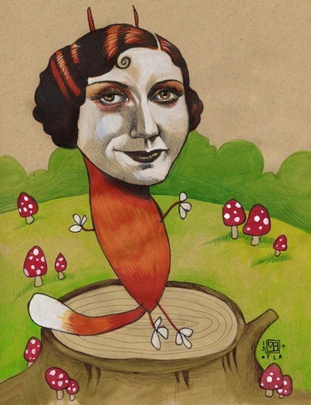 Arte compartido: la niña que termina los dibujos de su madre