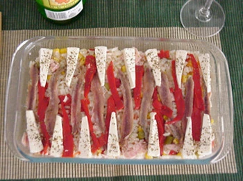 Ensalada Backgamon de arroz