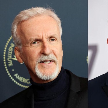 James Cameron y Matt Damon