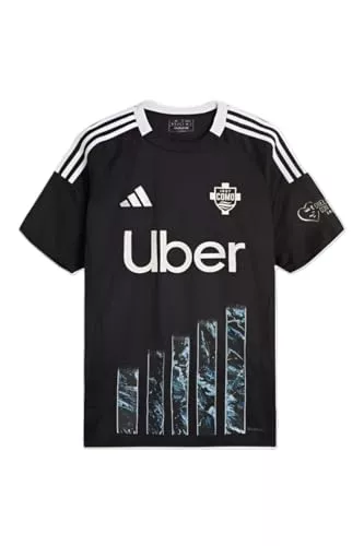 COMO 1907 Camiseta de fútbol oficial 2024/2025 hombre. Camiseta Serie A. Jersey réplica con tecnología Aeroready e impresión Lago de Como, Negro , XXL