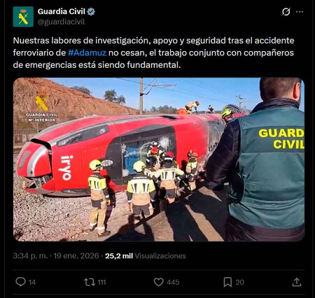 Accidente trenes Córdoba daños en las vías y catenaria