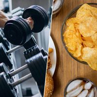 Ponerse como un auténtico miura en el gimnasio no sirve de nada si después haces algo: atiborrarte a patatas fritas