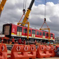 El primer tren de la Línea 1 del Metro ya tocó suelo bogotano y lo hizo en en corazón de la operación del sistema: todo sobre el patio taller que albergará estos vagones