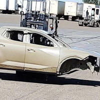 ¡Espiada! La Hyundai Santa Cruz va tomando forma: la pick-up coreana muestra su robusta silueta