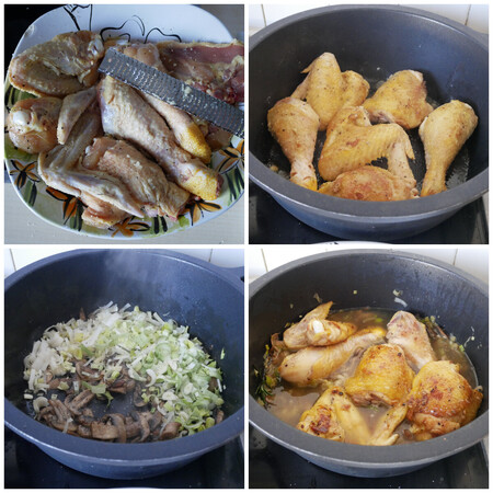 pollo con champiñones paso a paso