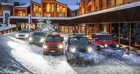 Toda la gama de Jeep reunida para que la manejes en la nieve