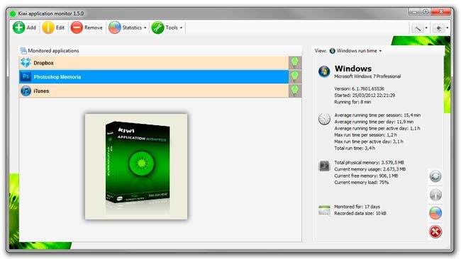 Kiwi Application Monitor