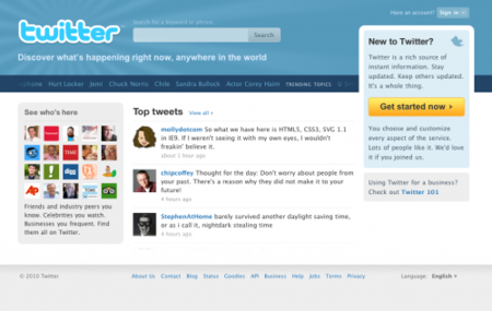 Twitter renueva su página de inicio