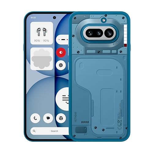 Nothing Phone (4a) - Triple Cámara 50MP, Ultra Zoom 70x, Smartphone Transparente, Batería Larga Duración, Carga Rápida 50W, AMOLED 120Hz, Glyph Bar, 12GB+256GB - Azul