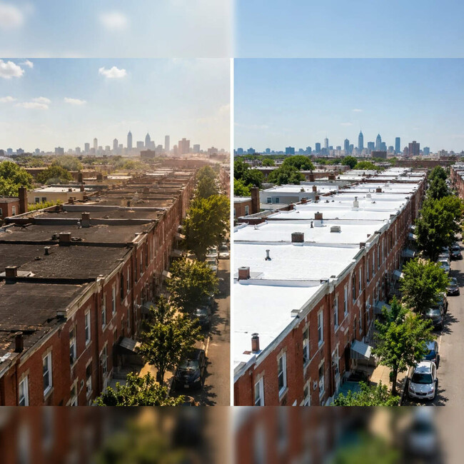 Philadelphia Put White Roofs On About 340 Low Income Seniors Homes Ceiling Temperatures Fell 45f And Annual Air Conditioning Electricity Use Fell By 560 Kwh